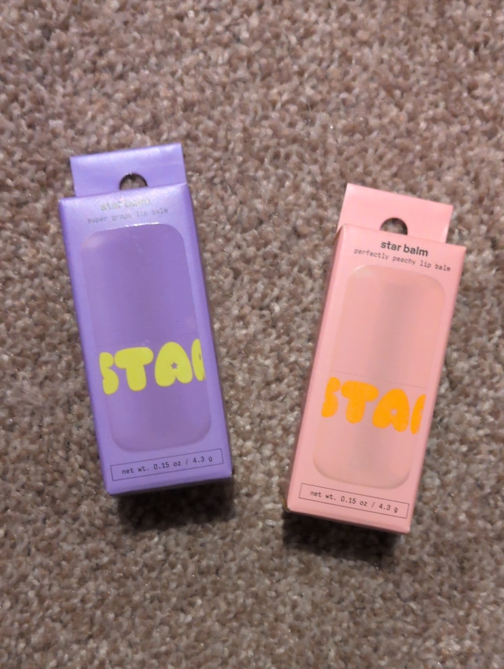 Star Balm Lip Balm Duo — Grape Soda And Peach Ring